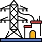 Railway Electrification Icon